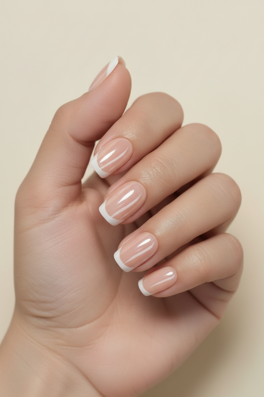 French manicure clawture everyday icon press on nails 